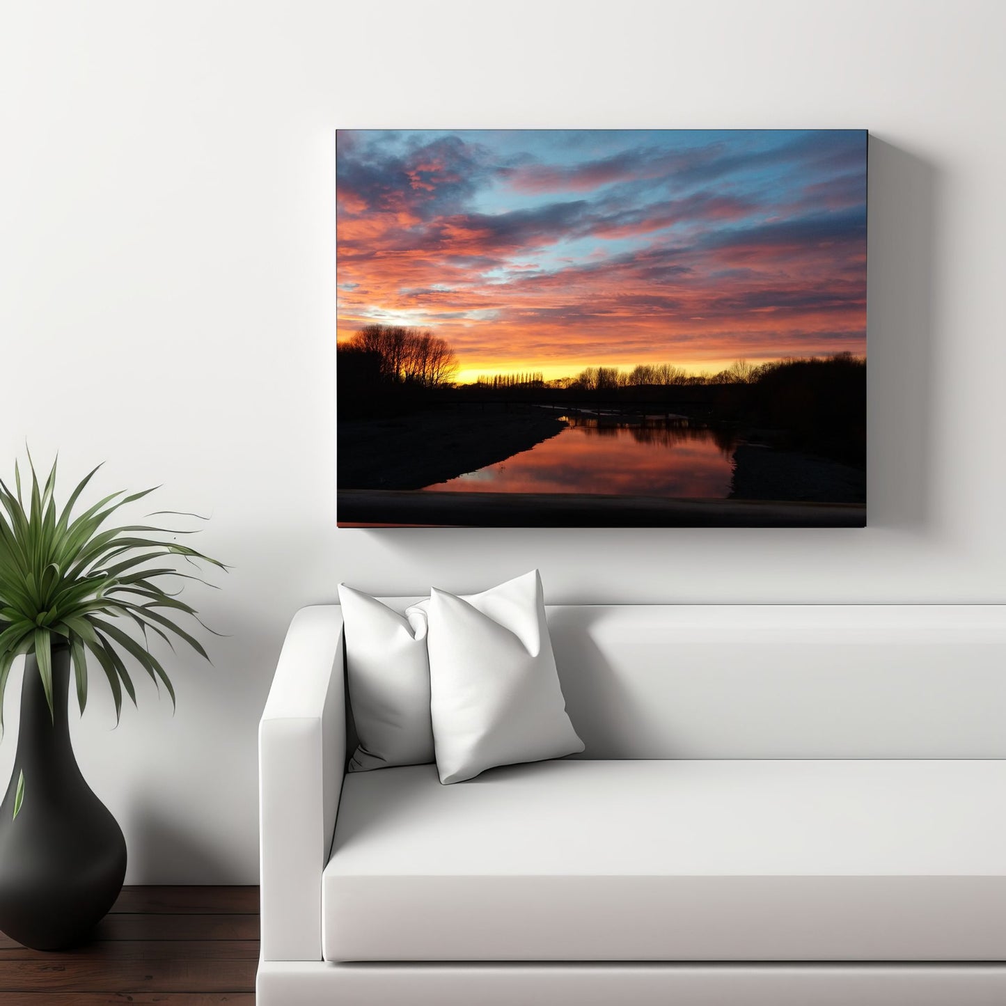 Temuka Sunrise Canvas Print. Original Photo on Canvas.