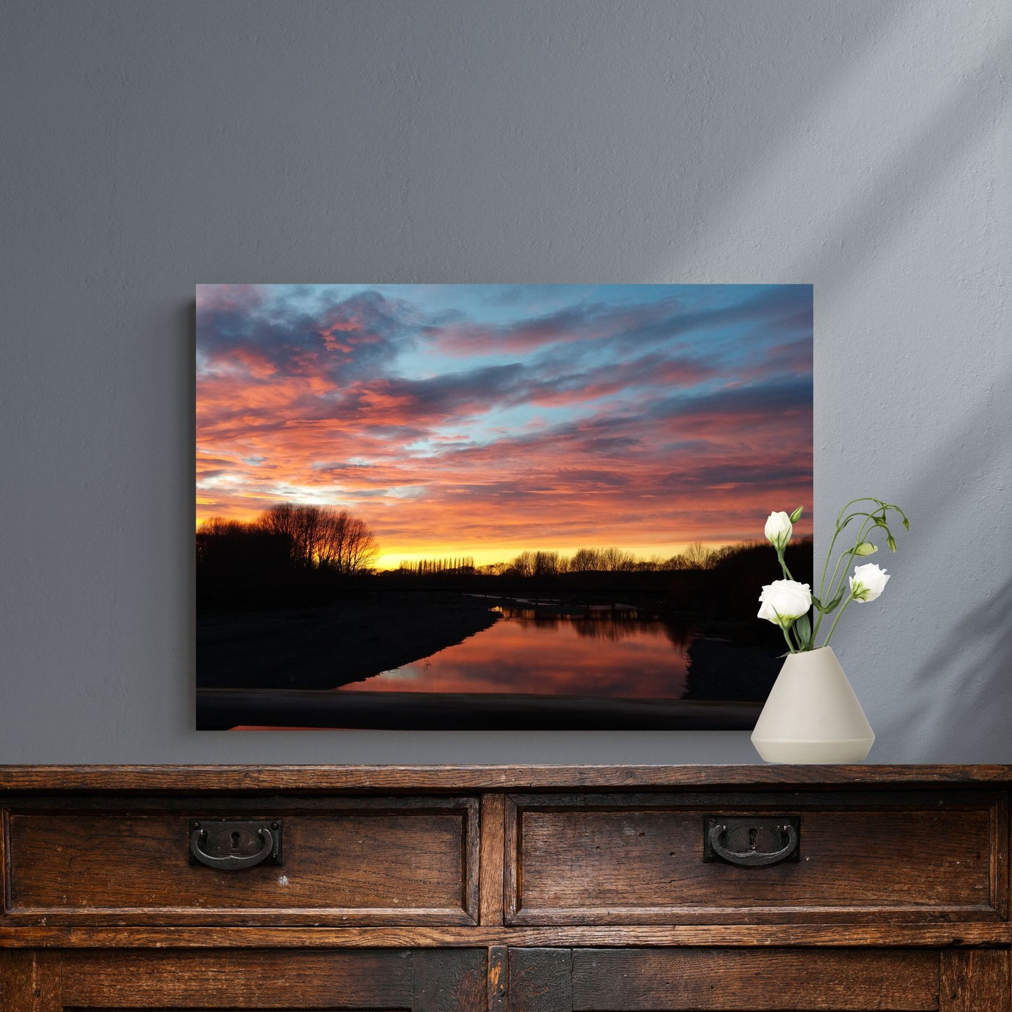 Temuka Sunrise Canvas Print. Original Photo on Canvas.