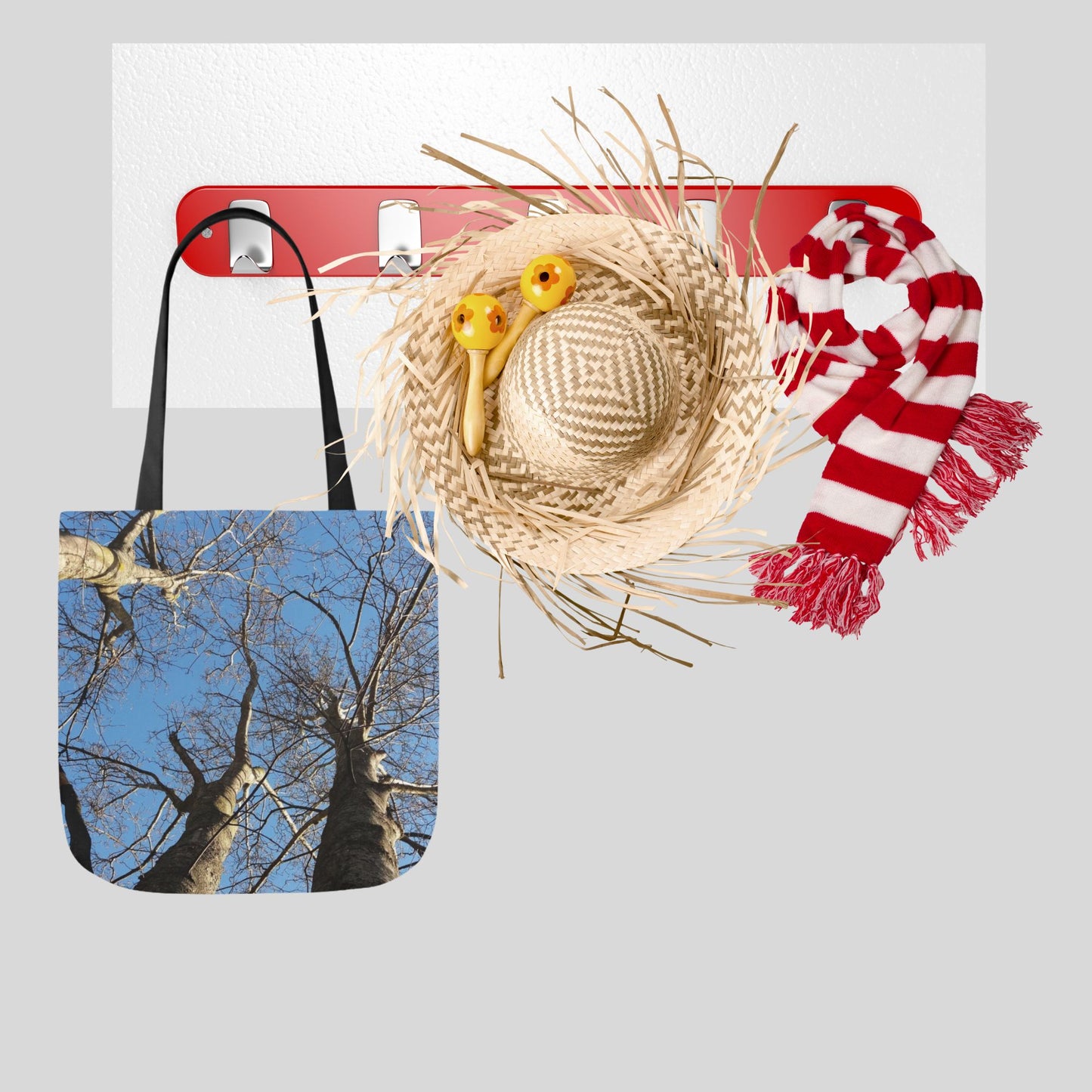 Poplar Tree Natural Canvas Tote Bag