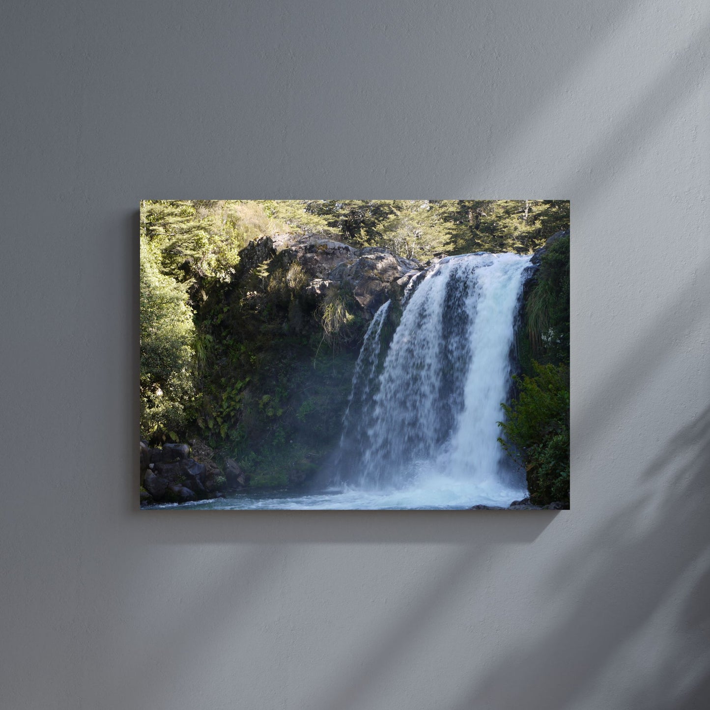 Gollums Pool (Tawhai Falls) Photo on Canvas .