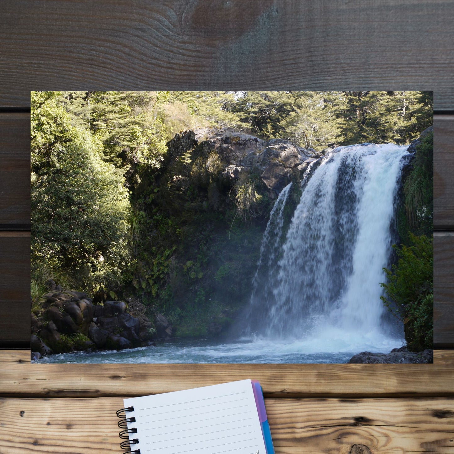 Gollums Pool (Tawhai Falls) Photo on Canvas .